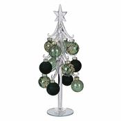 Flock Glitter Bauble Tree