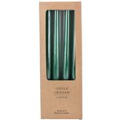 Dark Green Taper Dinner Candle