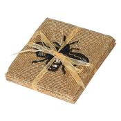 Gold Bee Coasters - Set of 4