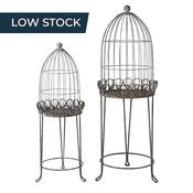 Duxford Birdcage Plant Stands – Set of Two image