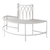 French Country Half Tree Bench Seat – Cream
