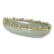 Sage Oval Ball Edge Bowl
