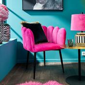 Mathis | Magenta Velvet Accent Chair