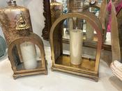 Set of 2 Golden Arch Lanterns