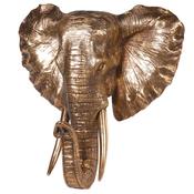 Savannah Gold Elephant Head Wall Mount