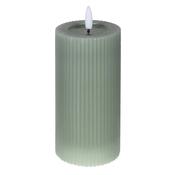 Large Ribbed LED Candle