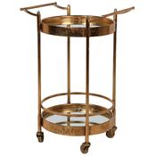 Round Drinks Trolley on Wheels