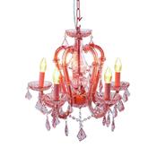 Blush Pink Crystal Chandelier image