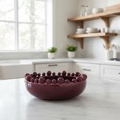 Burgandy Ball Edge Bowl image