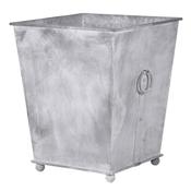 Square Iron Planter with Ring Handles