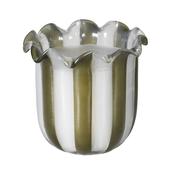 Tuberose Olive Stripe Candle