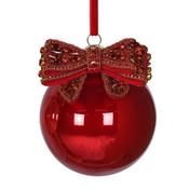 Red Rhinestone Bow Bauble
