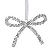 Silver Diamante Bow