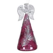 Plum LED Glitter Angel