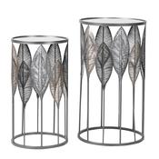 Silver Leaf Nesting Side Tables