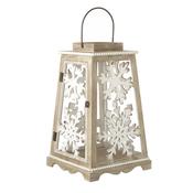 Large Wooden Snowflake Lantern
