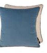 Milano Two-Faced Blue Champagne Double-Sided Velvet Cushion 59 x 59