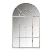 Harrington Distressed Cream Outdoor Arch Wall Mirror