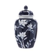 41cm blue magnolia ginger jar image