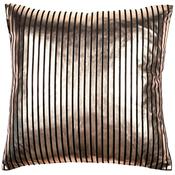 Striptease Black and Gold Pinstripe Cushion Small