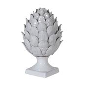 Sloane Ceramic Artichoke on Base – Soft Grey