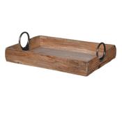 Rustic Wooden Tray with Handles image