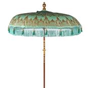 Batu Turquoise &amp; Gold Luxury Parasol image