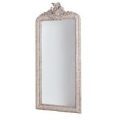 Fitzwilliam Carved Antique Cream Crest Topped Wall Mirror image