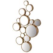 Golden Bubbles Sculpted Gold Wall Mirror