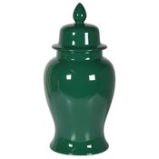 Large Emerald Green Ginger Jar