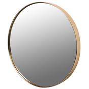 Large Gold Rim Round Mirror image