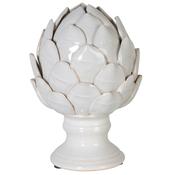 Small White Ceramic Artichoke – Display Stand Style