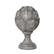 Artichoke Decoration – Warm Grey with Copper Highlights