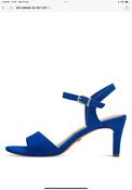 Blue  suede sandals image