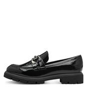 Marco tozzi black patent loafers image