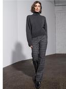 Stehmann black and grey check trousers image