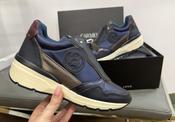 Carmela  navy zip trainers image