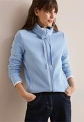 Cecil baby blue   zip sweatshirt