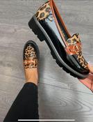 Zanni &amp;amp; Co. Black / Cheetah Slip On Loafers image