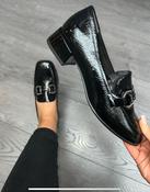 Tamaris Black Patent Slip On Loafers image