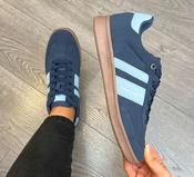 Teddy smith navy and blue trainers image