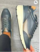 Carmela Navy Leather Trainers image