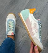 Carmela multi coloured suede trainers image