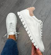CARMELA white  leather trainers image