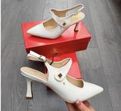 Kate Appleby heels in off white image