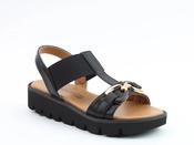 heavenly feet black  sandals image