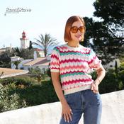 Rant and Rave Mavis Short Sleeve Jumper Pink image
