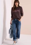Cecil Wide Leg Jeans with turn up image