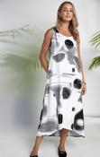NAYA Blurred Faded Spot Print Sleeveless Dress image