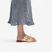 Clarks gold  leather sandal image